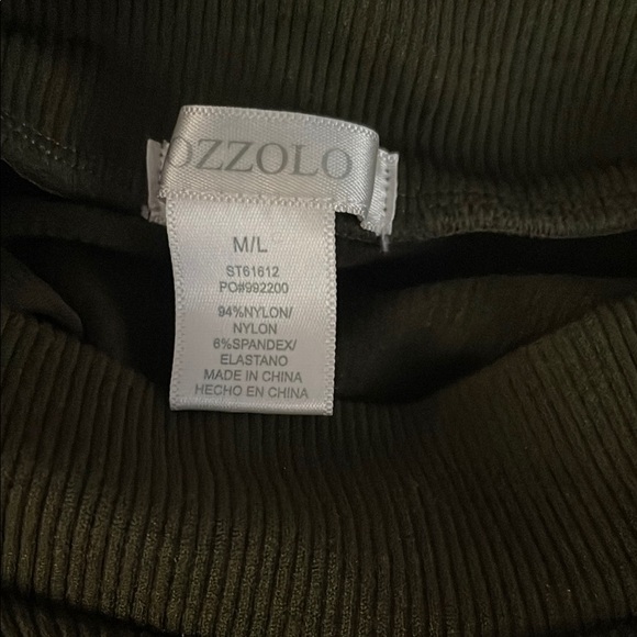 Bozzolo Olive Green Sleeveless Bodysuit - Picture 7 of 8